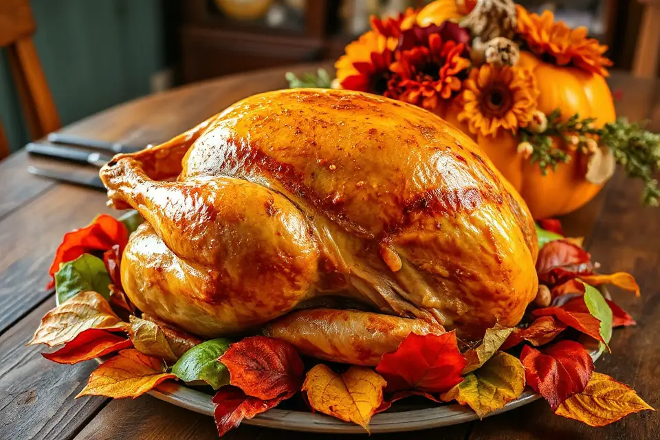 thanksgiving turkey pumpkin centerpiece