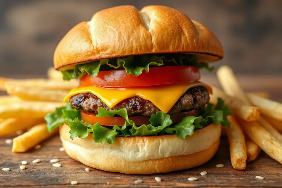 unique bun hamburger photo