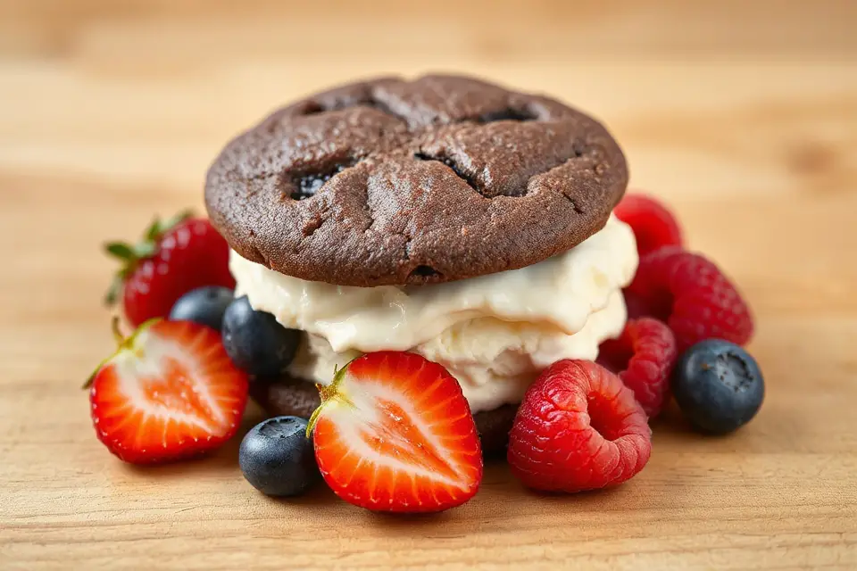 vanilla ice cream sandwich