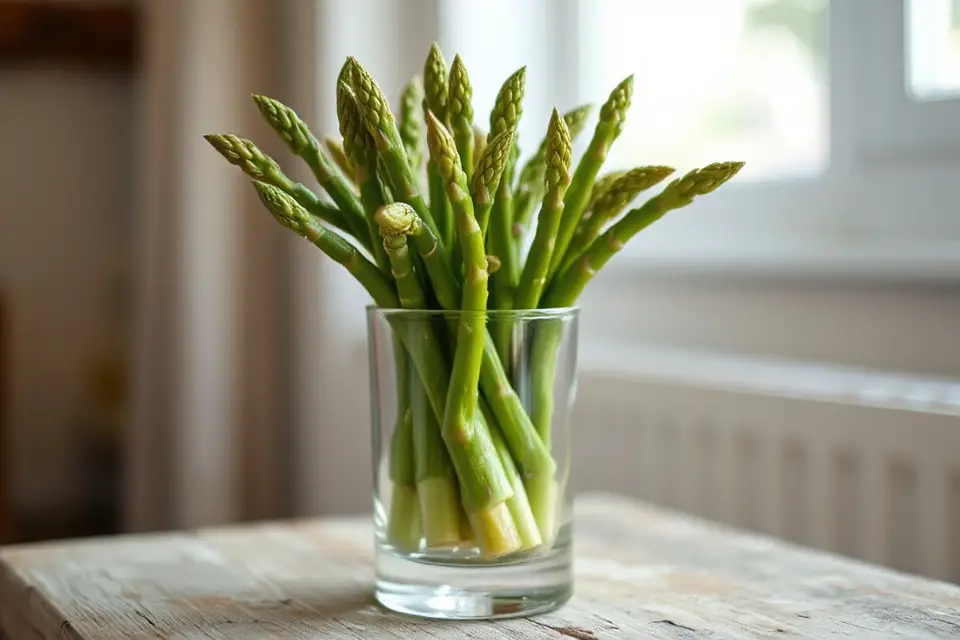 vibrant asparagus vase photo