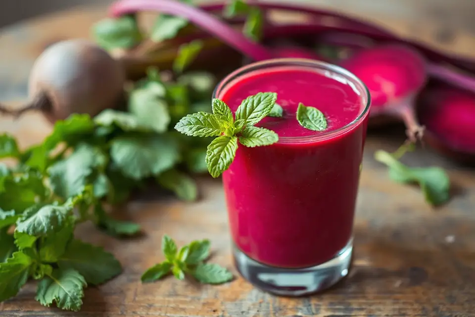vibrant beet smoothie photo