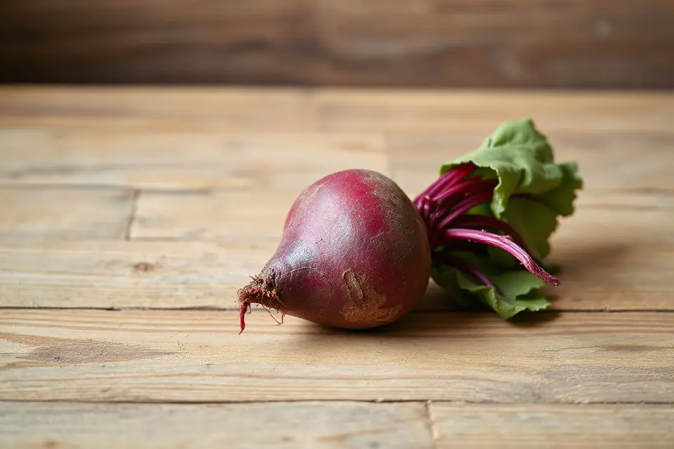 vibrant beetroot rustic table