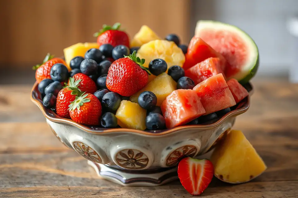 vibrant bowl of fruits
