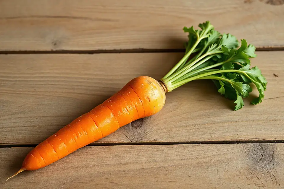 vibrant carrot rustic table