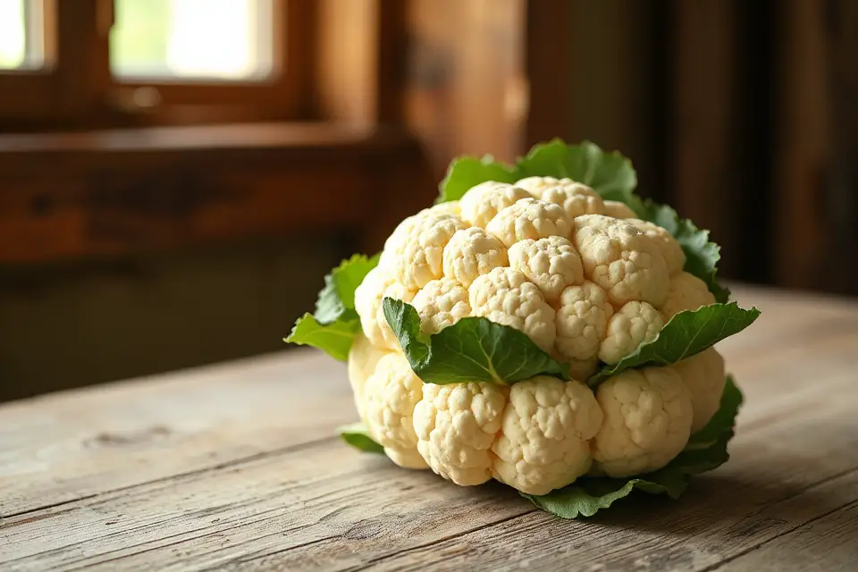 vibrant cauliflower natural light