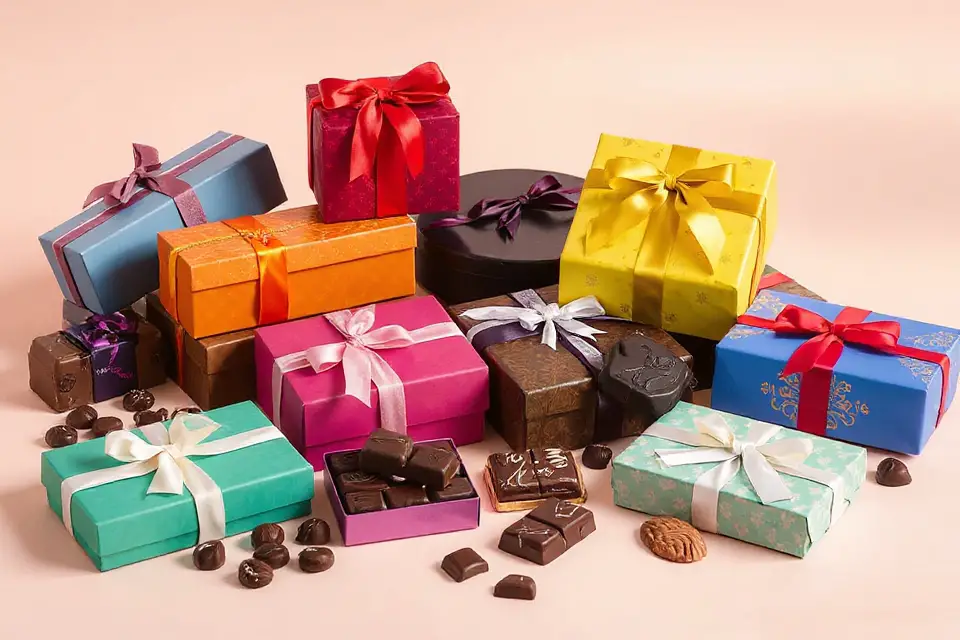 vibrant chocolate packaging photo