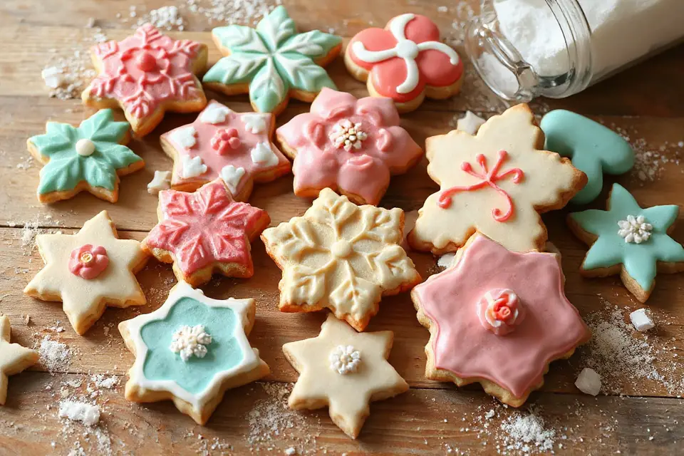 vibrant decorated cookie photo