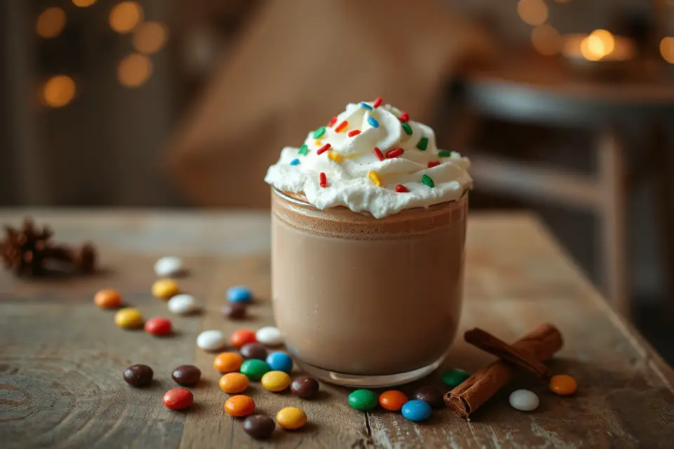 vibrant festive hot chocolate