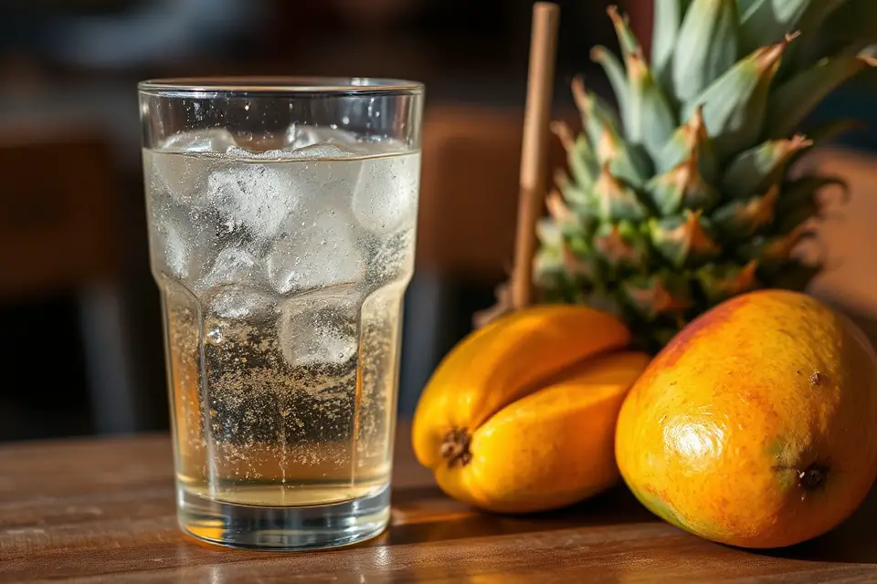 vibrant fizzy drink tropical