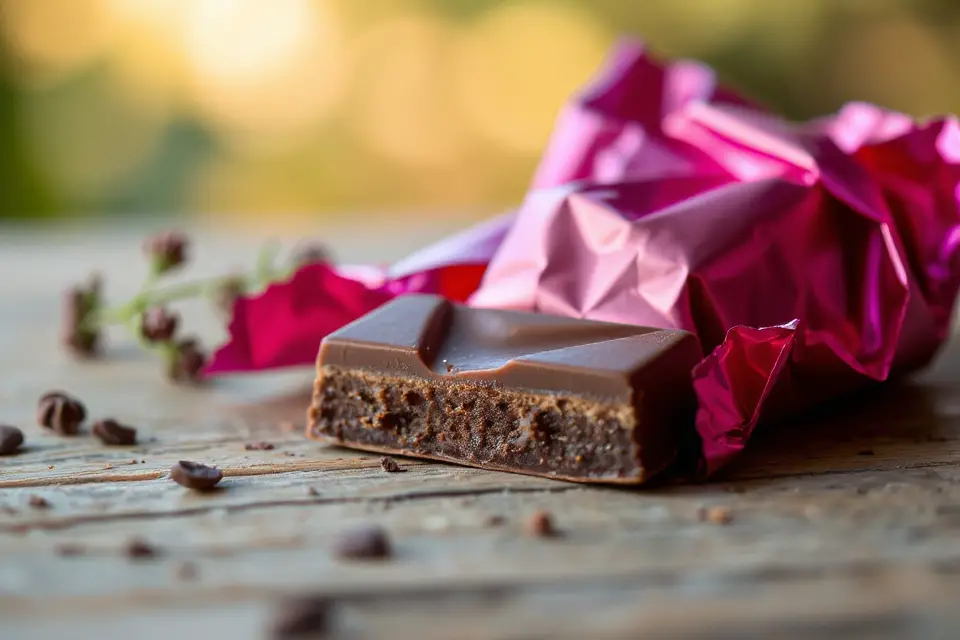 vibrant foil chocolate bar