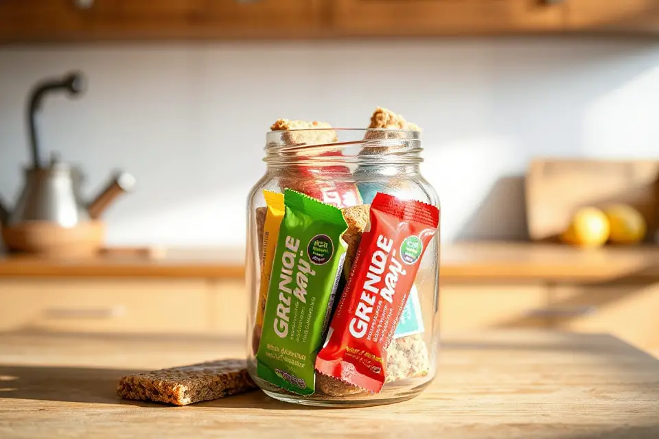 vibrant granola bar photo