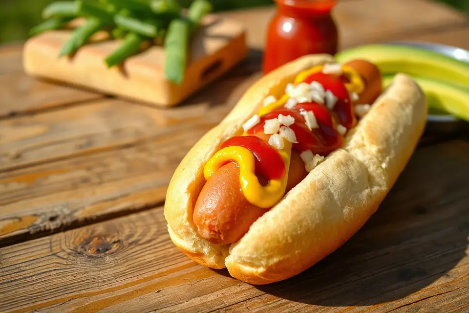 vibrant hot dog toppings