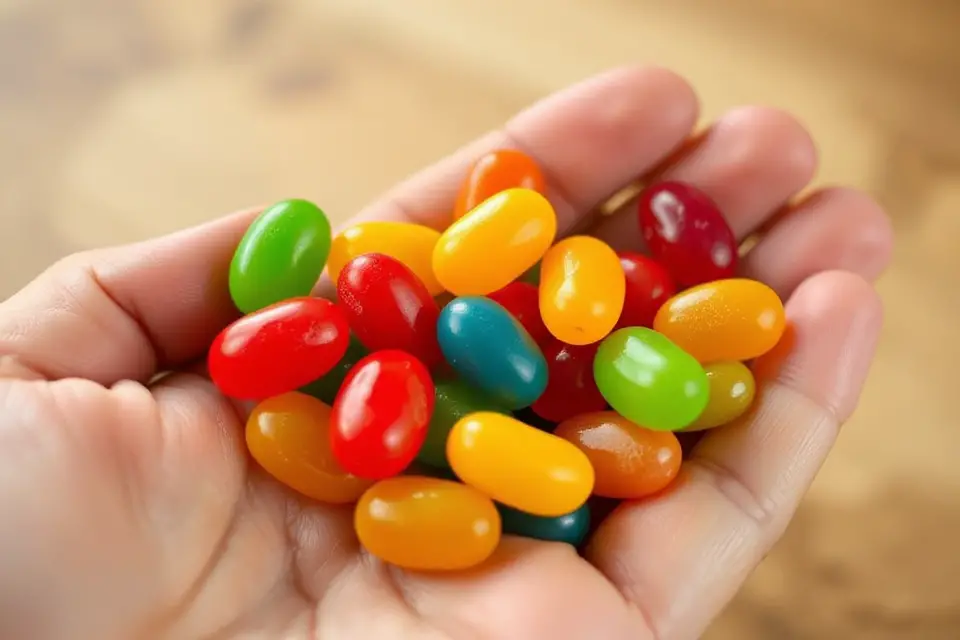 vibrant jelly beans photo