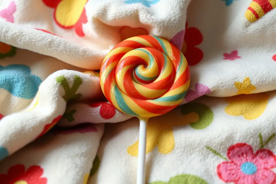 vibrant lollipop colorful blanket