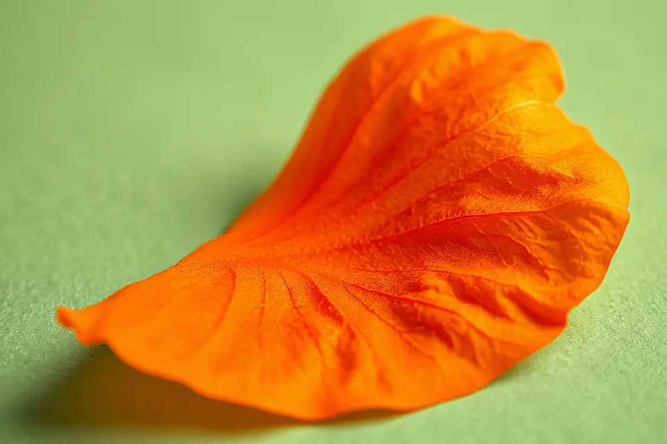 vibrant orange flower petal