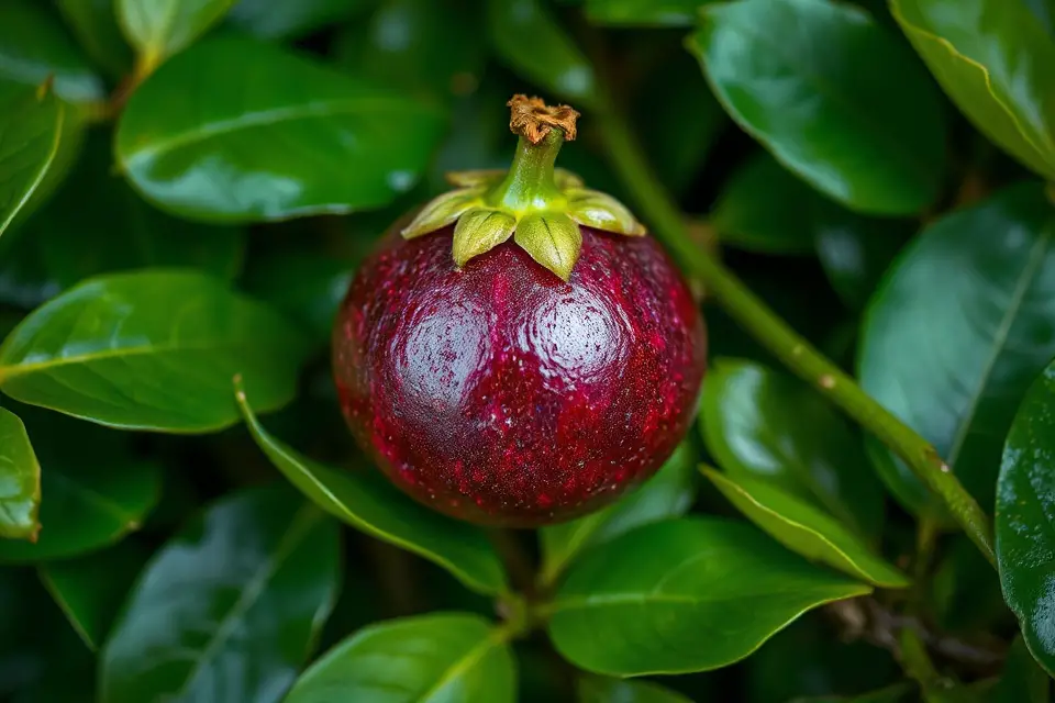 vibrant passionfruit with foliage