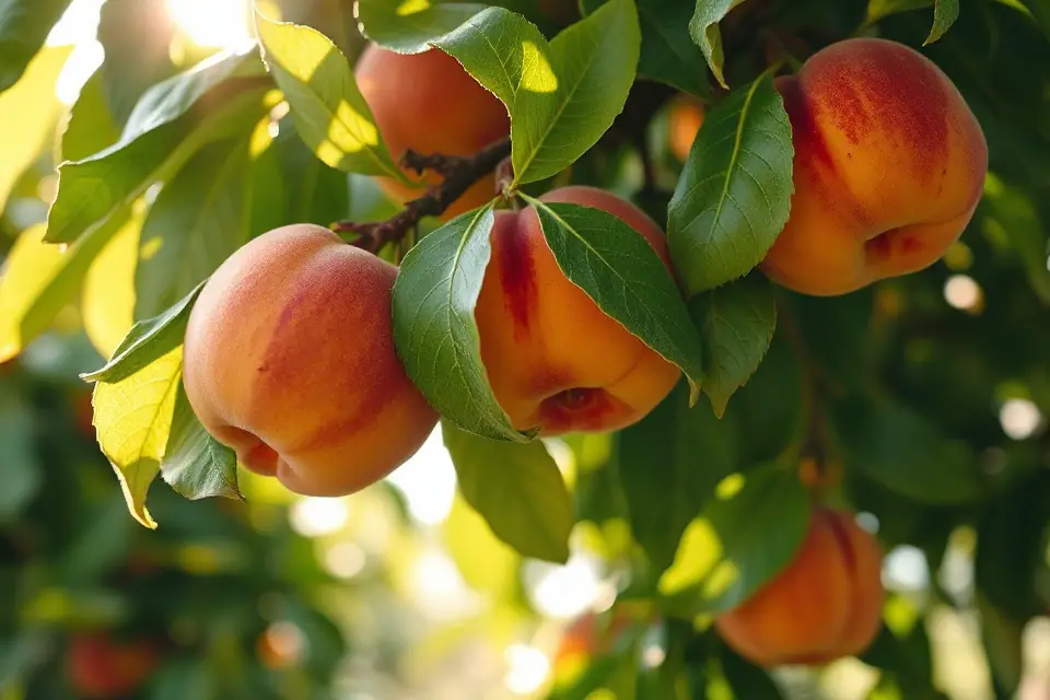 vibrant peach summer photo