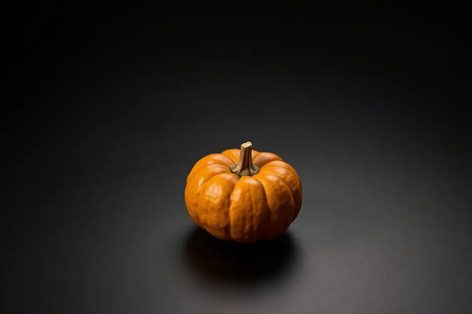 vibrant pumpkin dark surface