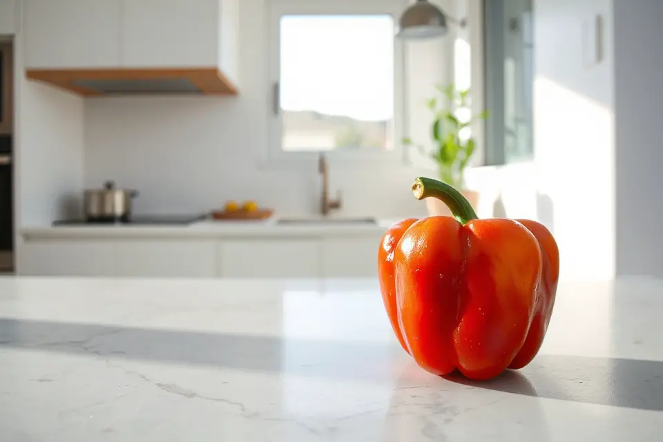 vibrant red bell pepper