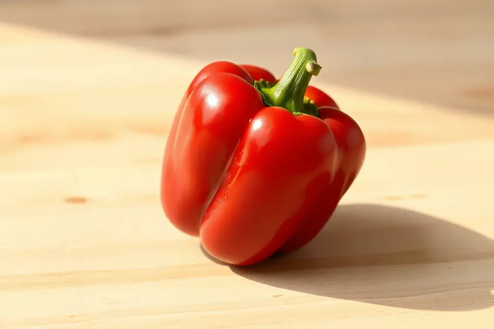 vibrant red bell pepper