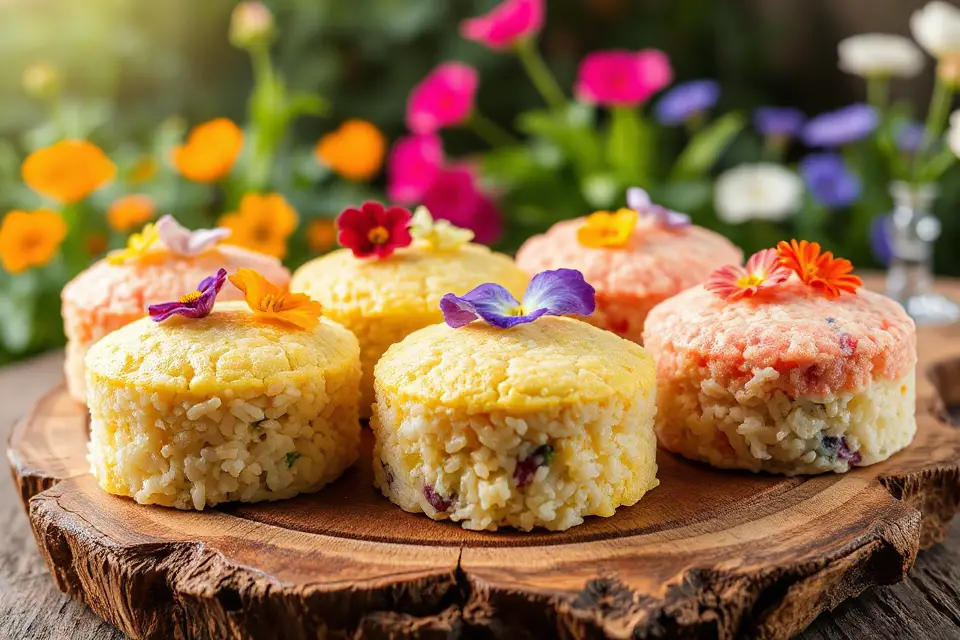 vibrant rice cake image