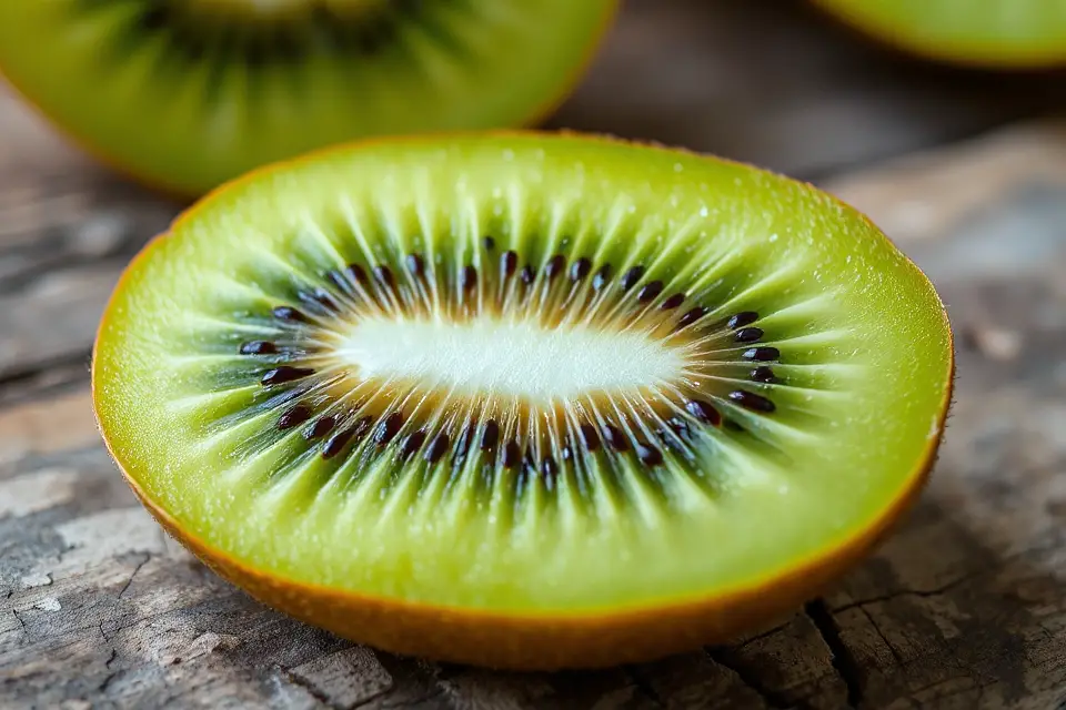 vibrant sliced kiwi photo
