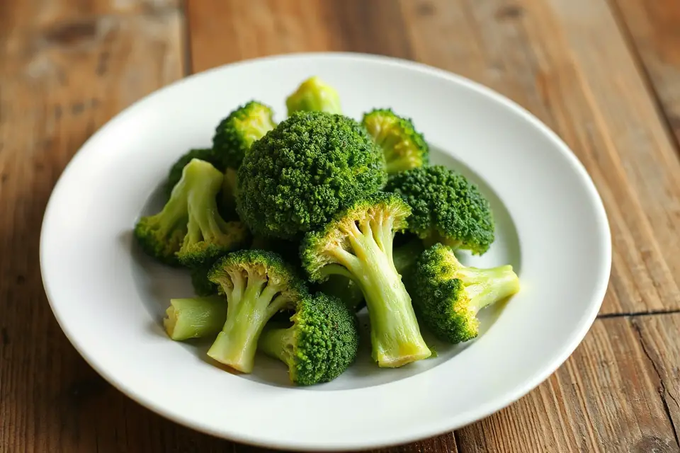 vibrant steamed broccoli photo