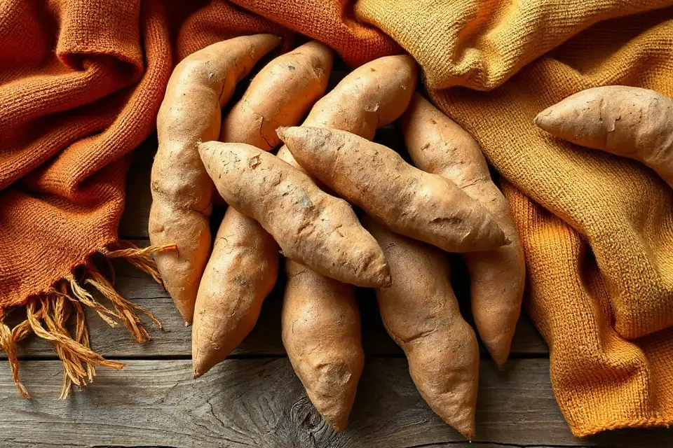 vibrant sweet potato imagery
