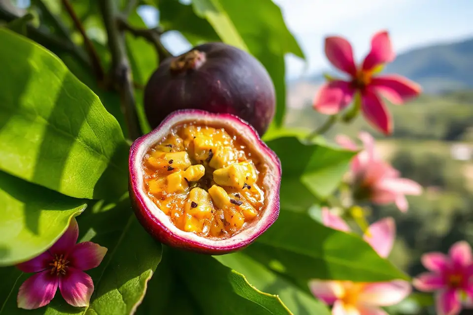 vibrant tropical passionfruit photo