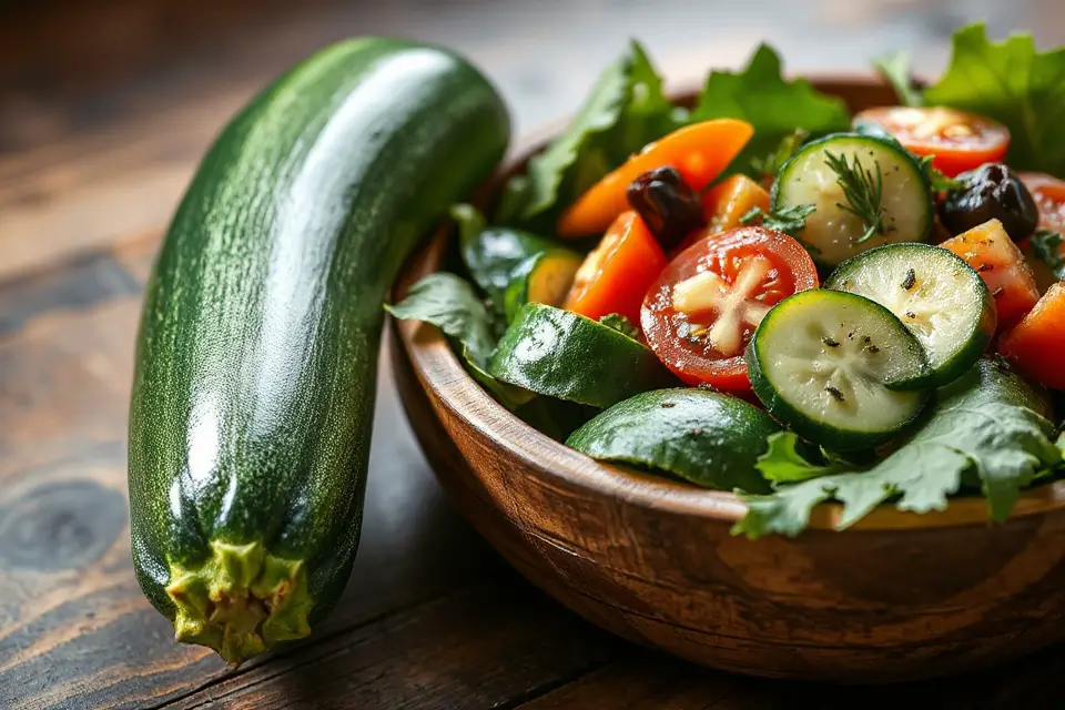 vibrant zucchini salad photo