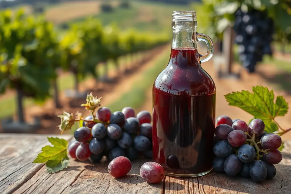 vintage grape juice bottle