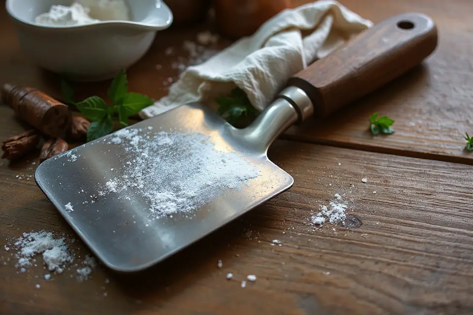 vintage metal spatula image