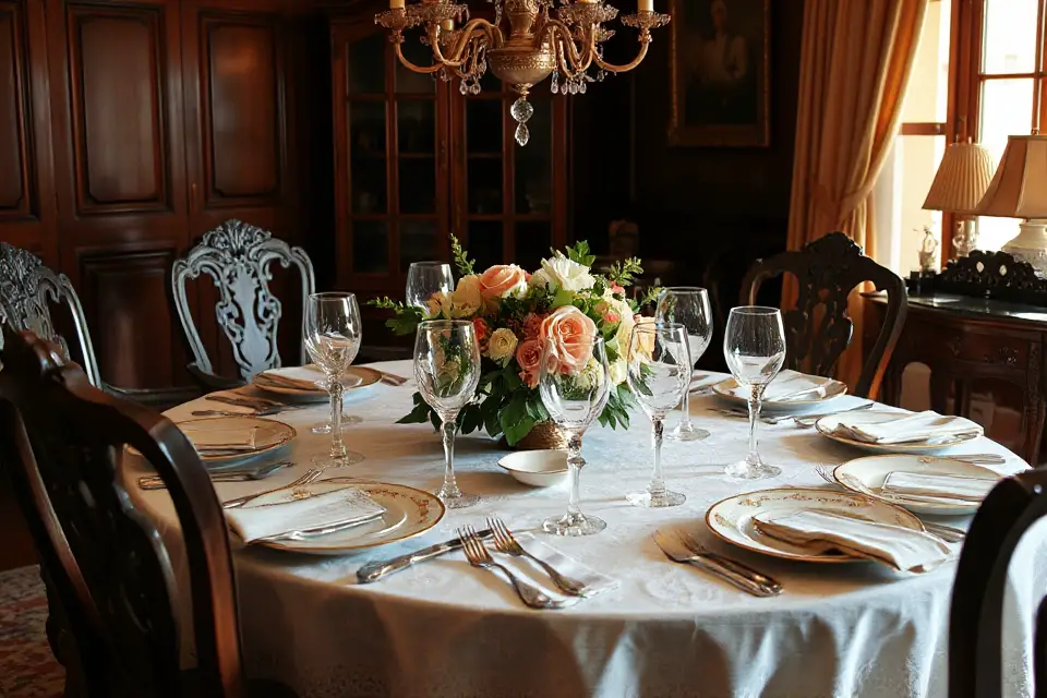 vintage table timeless decor