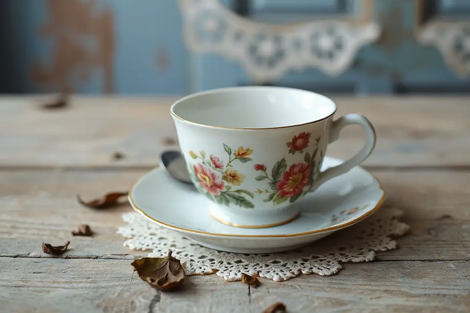 vintage tea cup photo