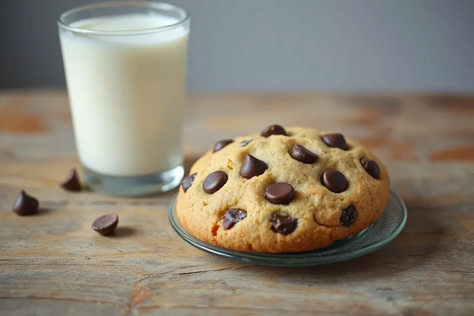 warm cookie cold milk