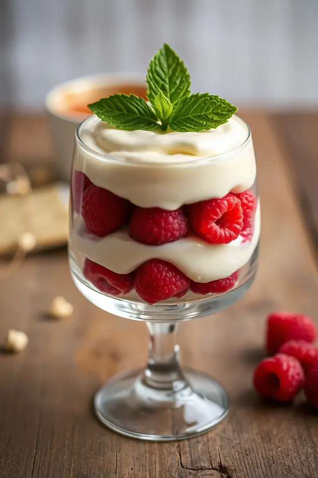 whipped cream raspberry mousse