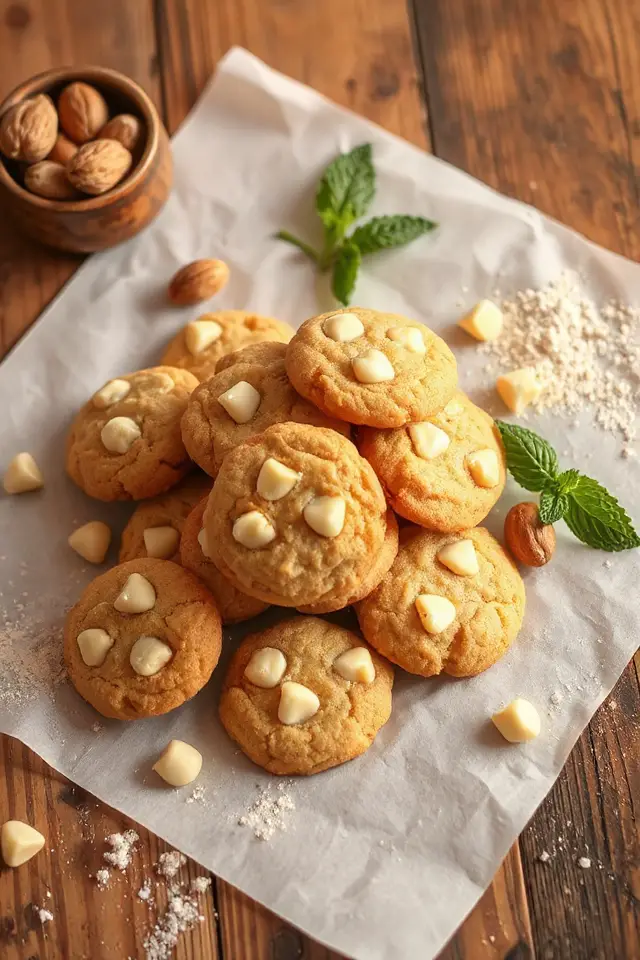 white chocolate macadamia cookies