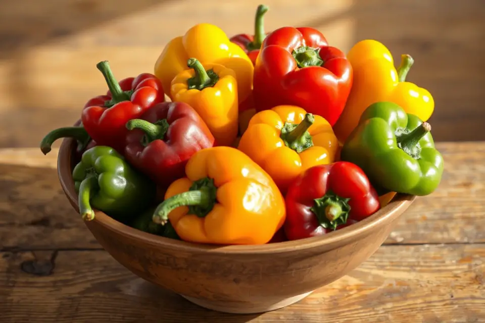 whole bell peppers bowl