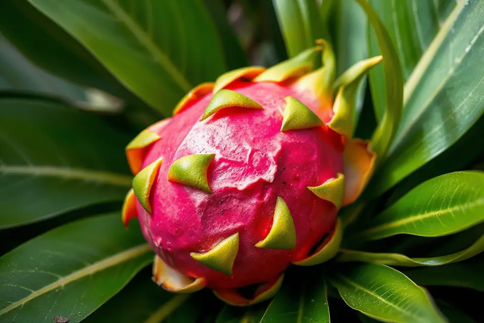 whole dragon fruit display