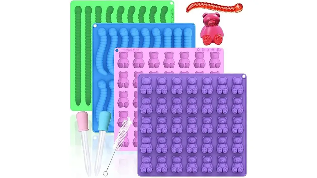 gummy bear and worm molds