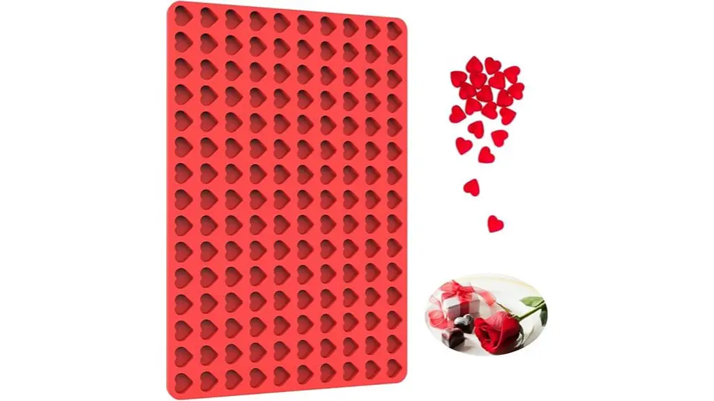 heart shaped silicone candy molds