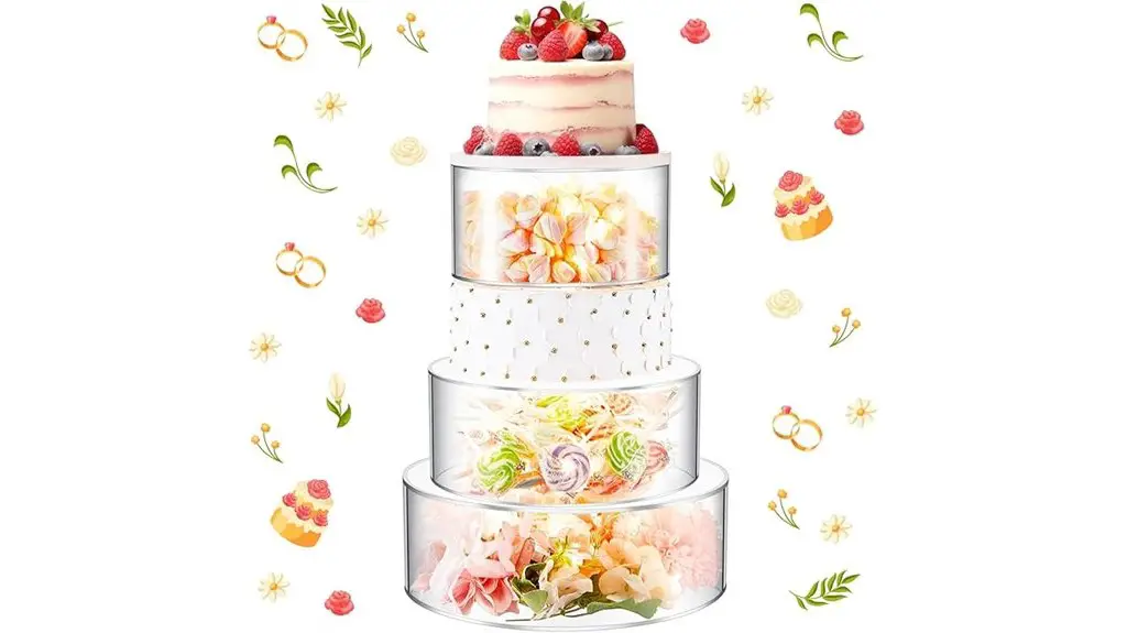 illuminated dessert display stand