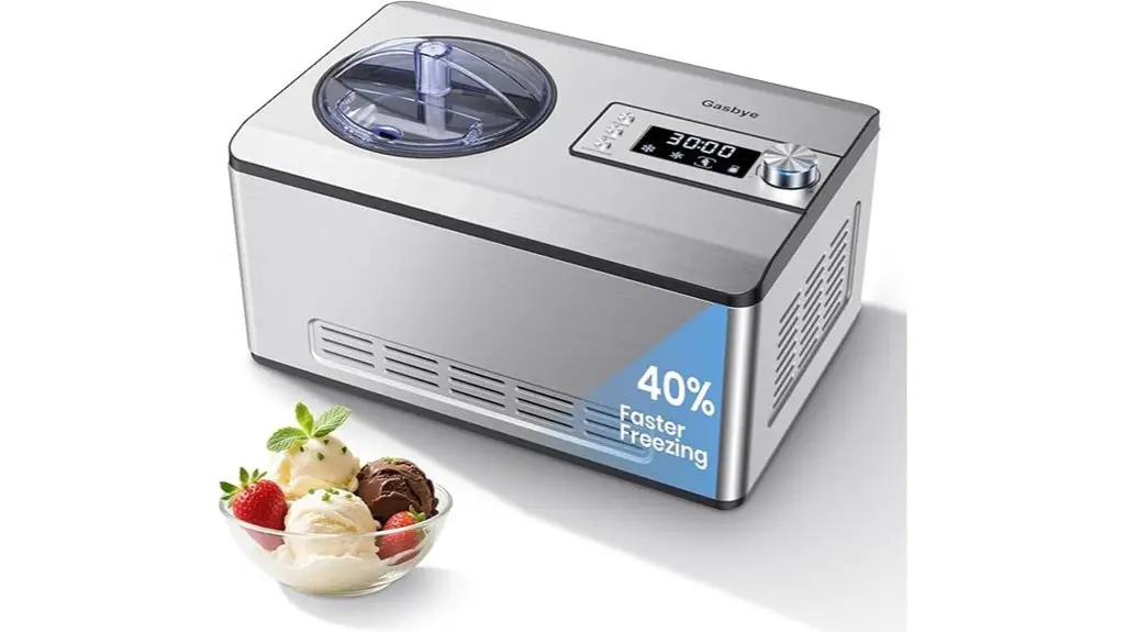 upgraded compressor ice cream maker